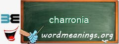 WordMeaning blackboard for charronia